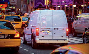The innocuous foreigner mixes with Manhattan traffic.