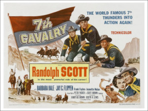 7th Cavalry UK Movie Poster 1956