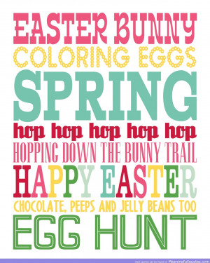 Easter Bunny Coloring Eggs Spring Hop Hop Hop Hop Hop Hopping Down The ...