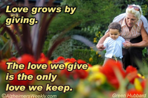Alzheimer's Quotes Of Love http://www.alzheimersweekly.com/2013/03 ...