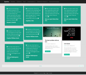 Quotes Responsive Masonry Blogger Template