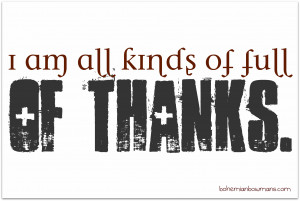 What I’m thankful for: 2011.