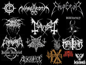 Black Metal bands logos