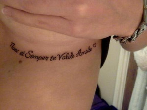 This is my first tattoo, had it done today! :o) its a latin quote ...