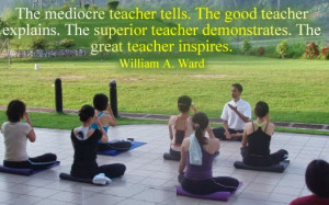 ... teacher demonstrates the great teacher inspires william arthur ward