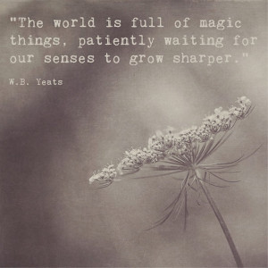 Inspirational Print | Inspirational Quote W.B. Yeats | The World is ...