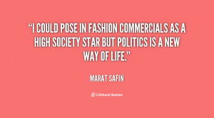 could pose in fashion commercials as a high society star but ...