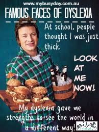 Jamie Oliver is yet another famous face of dyslexia. He struggled at ...
