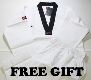 nike taekwondo tkd basic poomsae uniform uniforms dan dobok wtf tkd