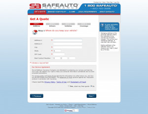 Insurance Quote Preview-Safe Auto Page 1