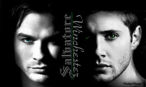 Supernatural & The Vampire Diaries Damon & Dean wallpaper