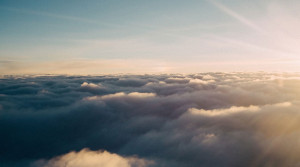 Sunrise above the clouds Facebook cover