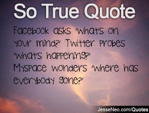 Facebook asks 'what's on your mind?' Twitter probes 'what's happening ...