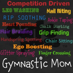 gymnastic mom Shirt on CafePress.com