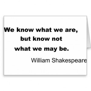 William Shakespeare Inspiring Quote Greeting Card