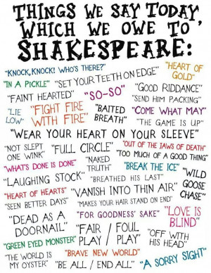 Phrases we owe to Shakespeare