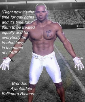 Brendon Ayanbadejo, Baltimore Ravens, for NOH8 Campaign