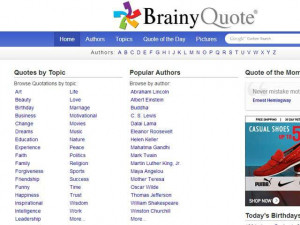 Brainy Quotes Famous The Day