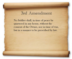 3rd Amendment to the U.S. Constitution