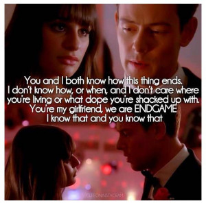 Glee Rachel And Finn Quotes Rachel and finn
