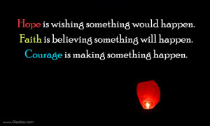 Motivational Quotes-Thoughts-Hope - Faith - Courage - Believing