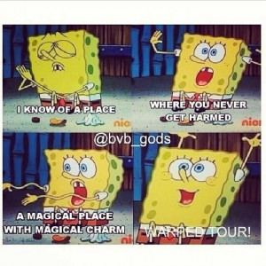 Ha sponge bob & warped tour