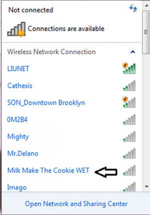 Funny WiFi and Hotspot Names – 25 Pics