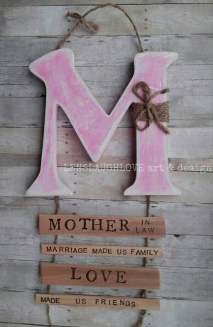 in-law gift, mothers day, arrow, rustic, shabby shic, endearing quote ...