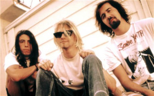 Dave Grohl, Kurt Cobain, Krist Novoselic - early 1990's Photo: REX ...