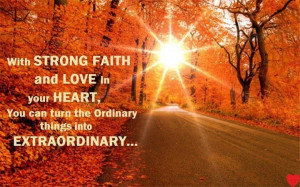 Strong faith and love