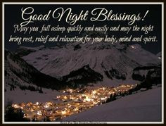 GOOD NIGHT, REST IN THE LORD'S PEACE! More