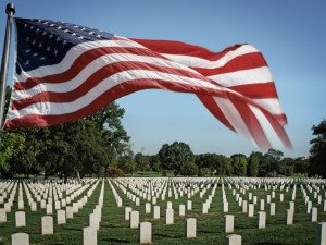 American Flag at Arlington National Cemetery