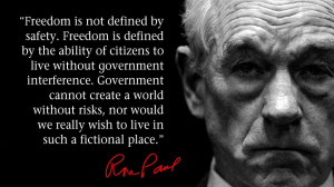 Freedom is not defined by safety freedom is defined by the ability of ...