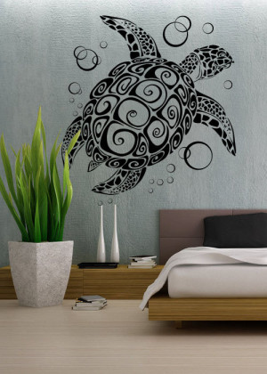 Sea Turtle - uBer Decals Wall Decal Vinyl Decor Art Sticker Removable ...