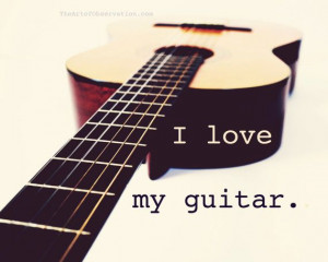 Guitar Love Quote Photograph via Etsy
