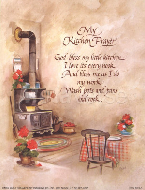 My Kitchen Prayer by J. B. Grant art print