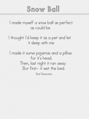 click Here for Snow Poems