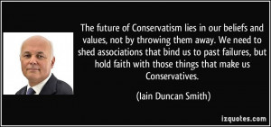 The future of Conservatism lies in our beliefs and values, not by ...