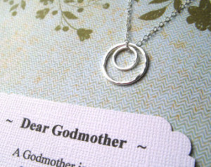 ... Different Poems Godmother Gift Godmother Necklace Sterling Silver