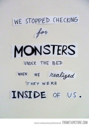 Funny photos funny monsters under the bed quote