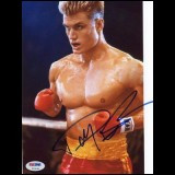 Dolph Lundgren Rocky Iv Signed 7.5x9.5 Photo Autograph Psa/dna #t23143