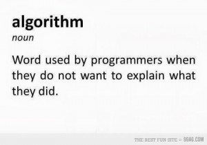 What is algorithm by definition-very funny