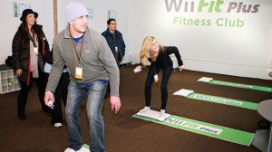 ... Aaron Rodgers was at Sundance trying out Wii Fit. Not that there is