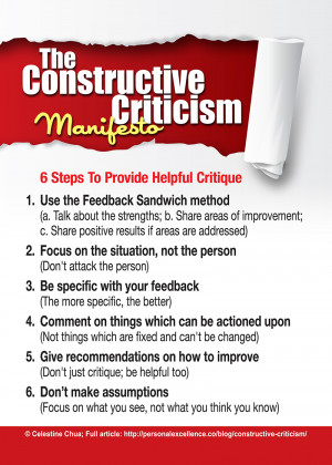 Manifesto] Constructive Criticism Manifesto