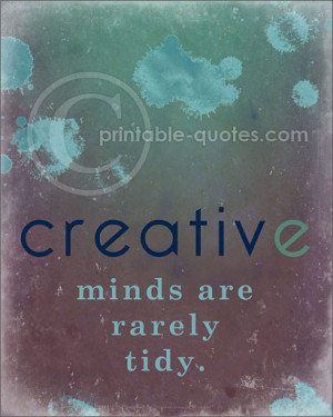 Printable Art & Creativity Quotes {Set of 5} Caution, paint splatters!