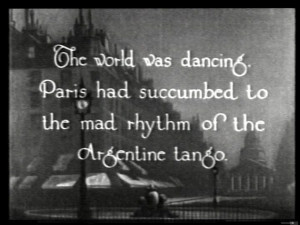 There is also a scene from Paris, where our hero dances tango in a ...