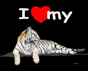 Love My Tiger Dark By J C