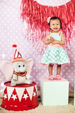 Girly Dumbo Inspired Circus Party {First Birthday}Centerpieces Ideas ...
