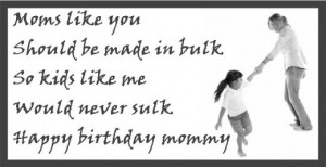 Happy Birthday Poems for Mom from Kids