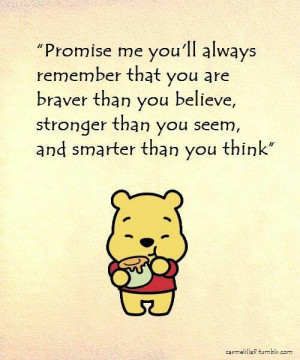 Disney #Quotes #Cute #Poohbear #Promise #Strong #Believe #Winne # ...
